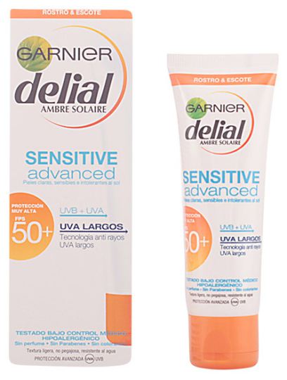 Sensitive Advanced Cream for Face and Cleavage spf 50 + of 50 ml