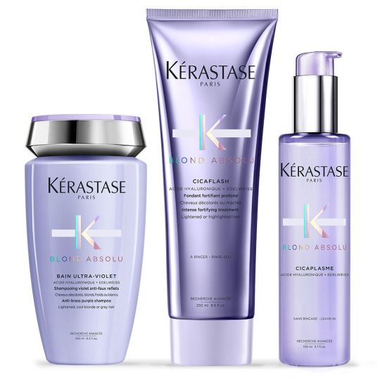 Pack Blond Absolu Ultraviolet bath + cicaflash + cicaplasme