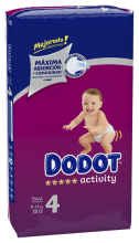 Activity diapers Size 4 58 units