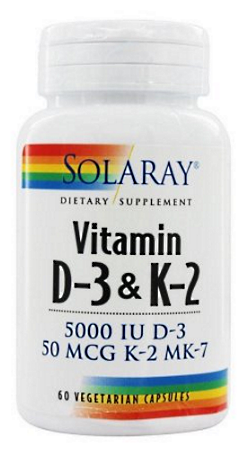 Vitamin D3 & K2 Mk7 60 Vegetable Capsules