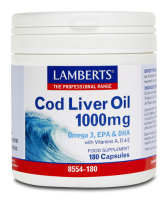 Cod Liver Oil 180 Capsules 1000 mg