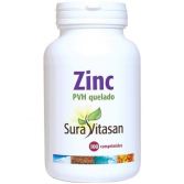 Zinc PVH Chelated 25 mg 100 Capsules