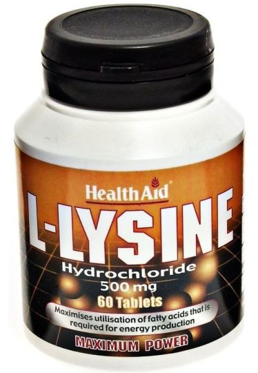 L-Lysine 500mg. 60comp. Health Aid